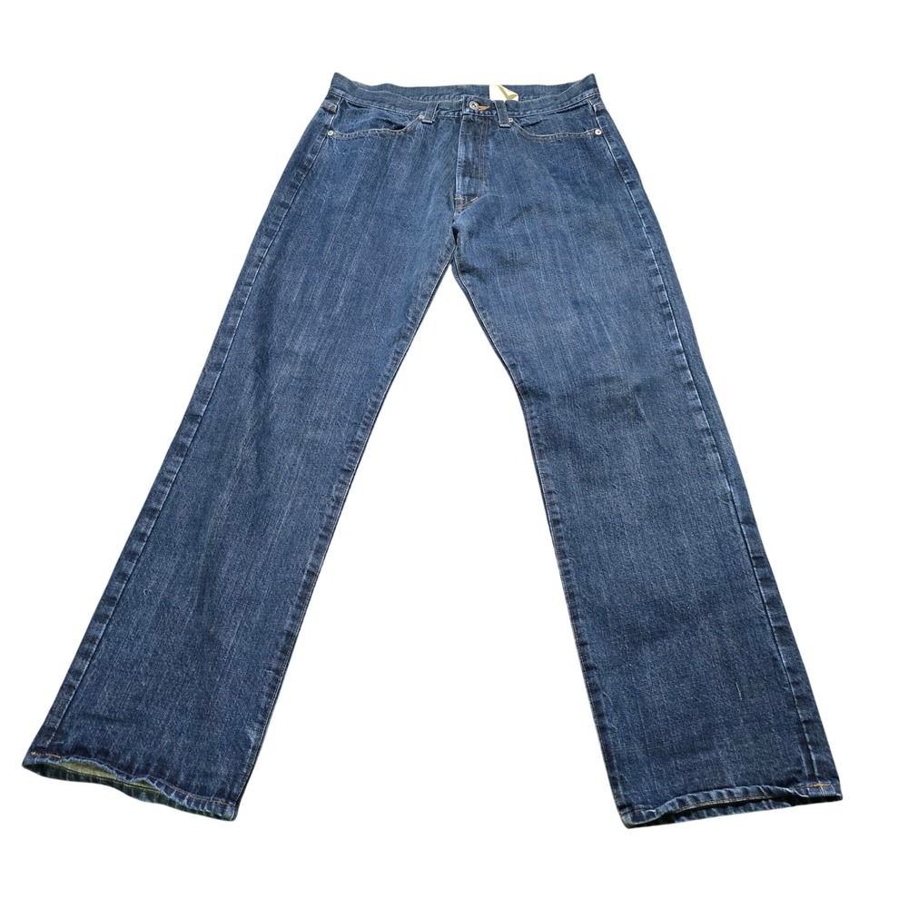 OCTAGON Japanese Selvedge Denim Jeans Wide Leg Red Claw Slash 34x31